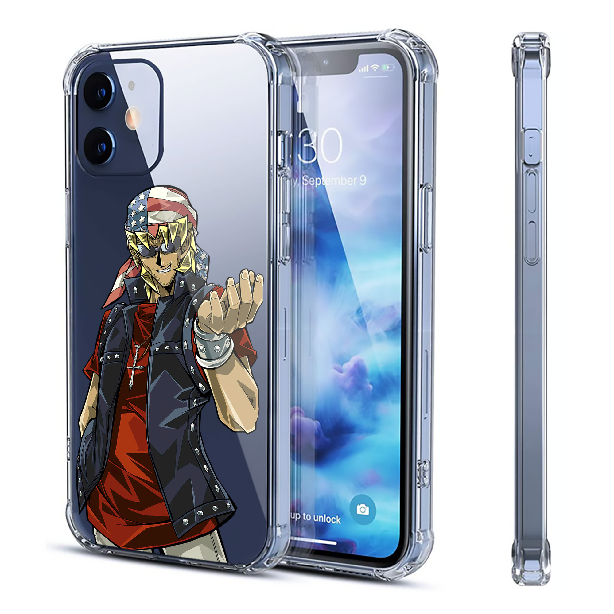 （画像用） 遊☆戯☆王 Yu-Gi-Oh! 【iPhone 12シリーズ対応】透明スマホケース（クリアソフトケース）